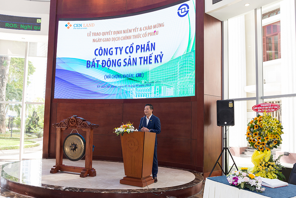 Ông Phạm Thanh Hưng - Phó chủ tịch HĐQT CENLAND phát biểu tại buổi lễ