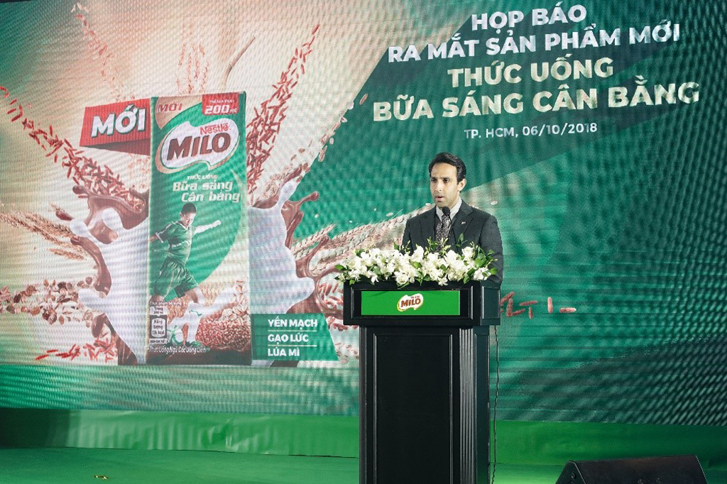 Ông Ali Abbas, Giám đốc ngành hàng MILO và Sữa tại Nestlé Việt Nam