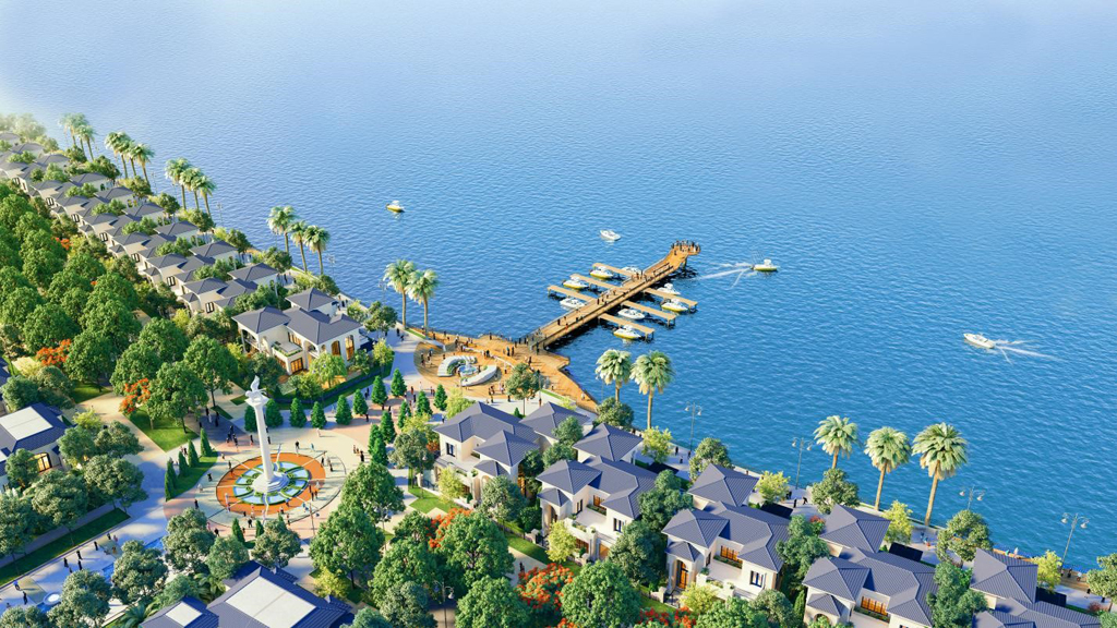 Shop villas chiếm ưu thế thương mại khi nằm trong quần thể biệt thự biển đẳng cấp bậc nhất Hà Tiên