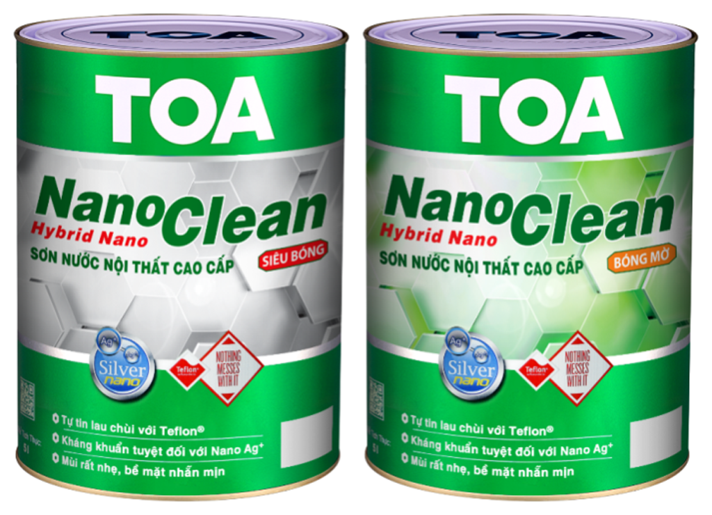 TOA NanoClean có cả hai bề mặt siêu bóng, bóng mờ đáp ứng nhu cầu khách hàng