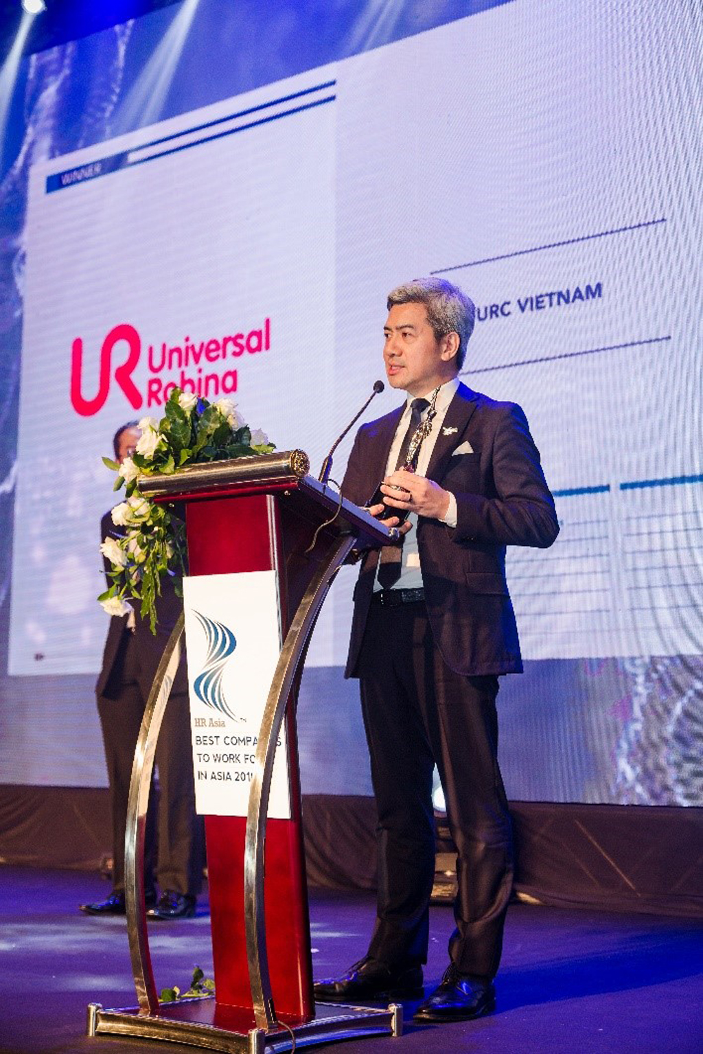 Ông Laurent Levan, Chủ tịch và Tổng giám đốc URC Việt Nam tại giải thưởng HR Asia 2018