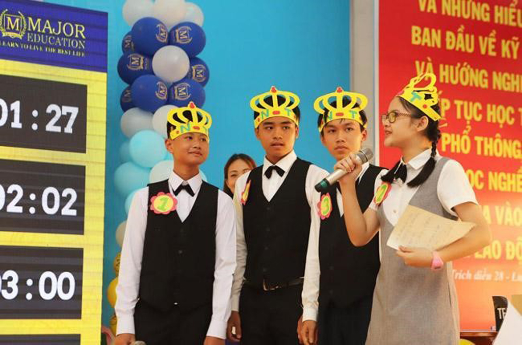 Học sinh Nguyễn Trãi tranh tài trong cuộc thi Hùng biện tiếng Anh cấp THCS quận Bình Tân