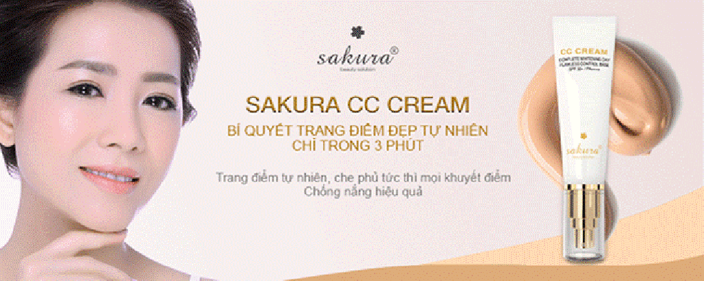 Kem chống nắng trang điểm Sakura Cc Cream