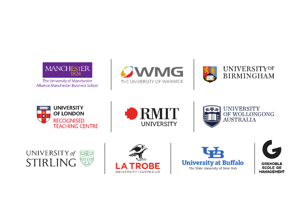 Học viện SIM GE là đối tác của các trường Đại học danh giá trên thế giới