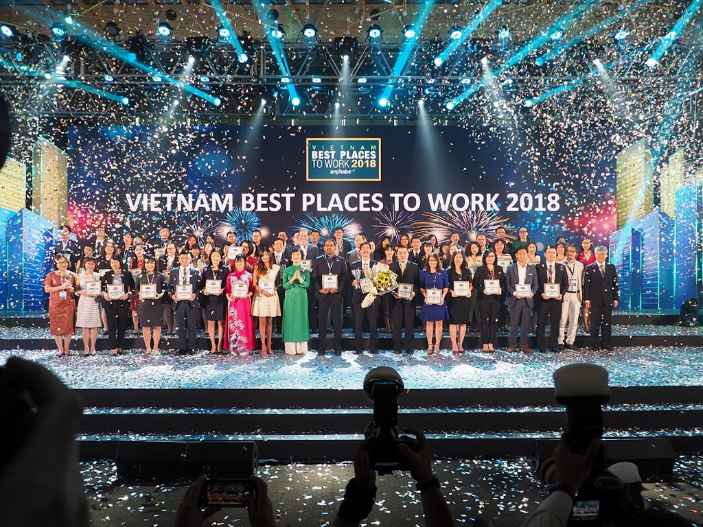 Lễ vinh danh top 100 nơi làm việc tốt nhất Việt Nam 2018