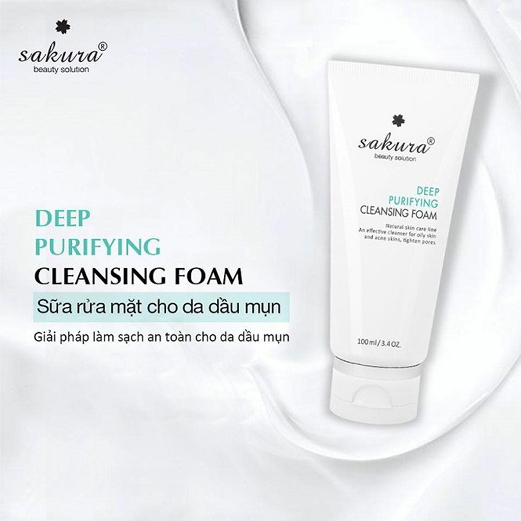 Sữa rửa mặt Sakura Deep Purifying Cleansing Foam