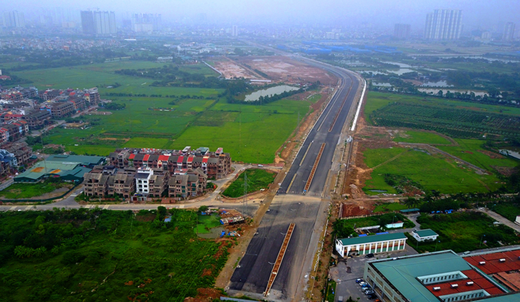 Nút điểm cuối cùng của dự án sẽ được hoàn thành trước 10.10.2019 giao với đường trục Tây Nam Hà Nội