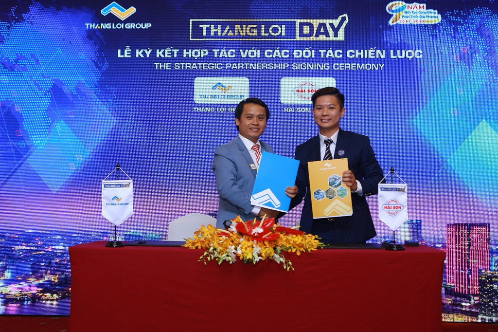 Thắng Lợi Group ký kết hợp tác phát triển hơn 1.000 nhà phố tại huyện Đức Hòa và Cần Giuộc (Long An) cùng Tập đoàn Hải Sơn với tổng giá trị đầu tư hơn 2.000 tỉ đồng 