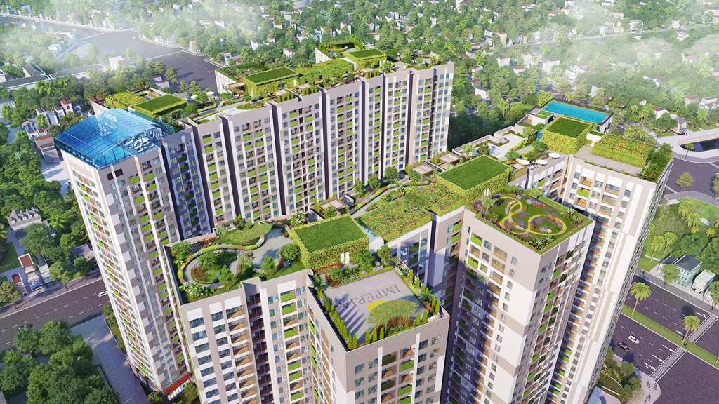 Khu “vườn chân mây” Imperia Sky Garden (423 Minh Khai, Q.Hai Bà Trưng, Hà Nội)