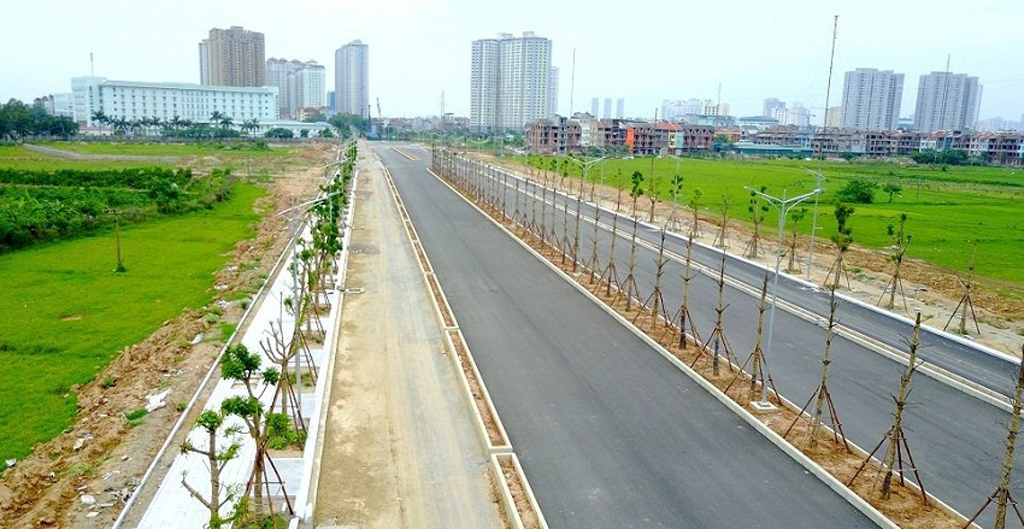 Ảnh thực tế tuyến đường XaLa Nguyễn Xiển chụp ngày 10.4.2019