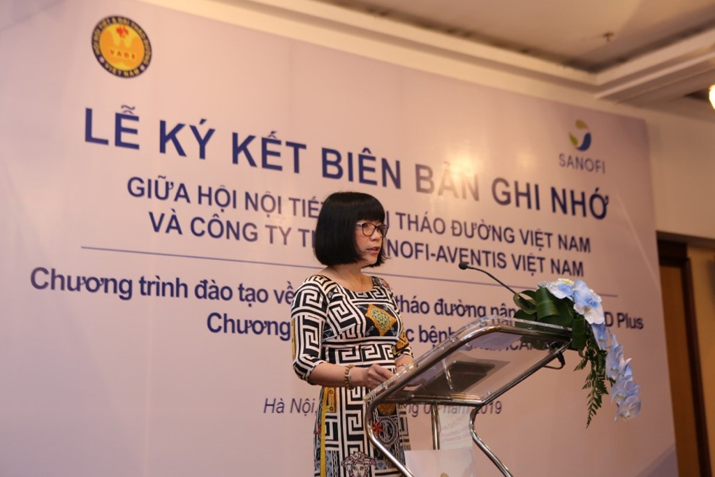 Đồng hành với chương trình từ năm 2014, bà Nguyễn Anh Tuyền - Tổng giám đốc Sanofi-Aventis Việt Nam khẳng định cam kết lâu dài của Sanofi trong việc chung tay phòng chống và cải thiện chăm sóc và điều trị bệnh ĐTĐ tại Việt Nam
