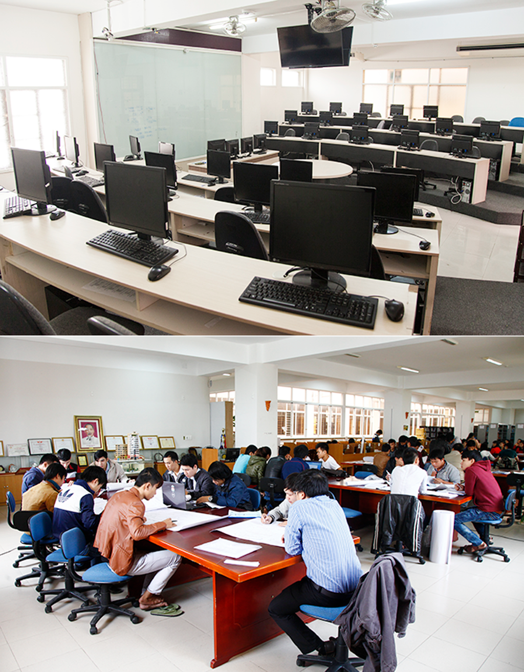 … khi được học tập và nghiên cứu trong các thư viện, phòng học với máy móc, thiết bị hiện đại tại ĐH Duy Tân