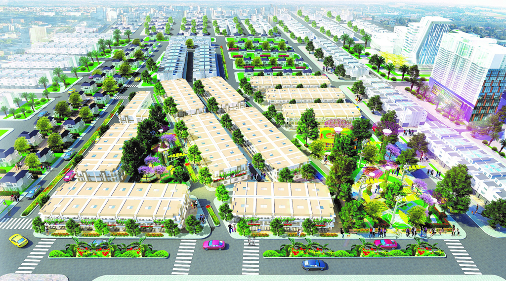 Phối cảnh tổng thể khu đô thị Eco Town Long Thành