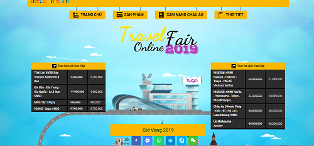 Hội chợ Du lịch Travel Fair Online 2019 với nhiều các khuyến mãi hấp dẫn