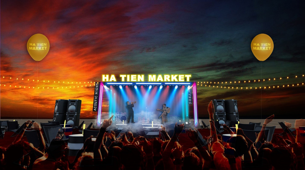  Tổ hợp vui chơi giải trí Ha Tien Night Market nằm trong chiến lược nâng tầm nền du lịch, giữ chân và thu hút du khách đến Hà Tiên