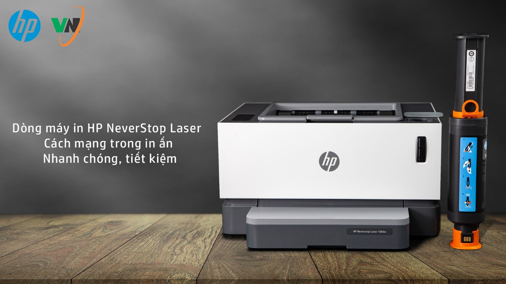 Nguồn cấp mực liên tục tại chỗ OEM khiến tốc độ in trong HP NeverStop được nâng cao nhưng vẫn giữ được chất lượng in ấn hoàn hảo và tiết kiệm chi phí