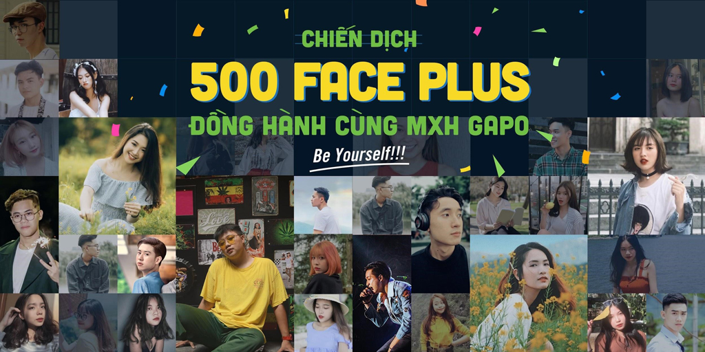 Các gương mặt Face Plus tham gia chiến dịch đồng hành cùng Gapo 