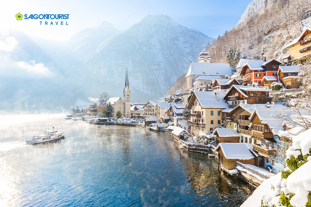 Nước Áo mơ màng trong tuyết mùa Giáng sinh