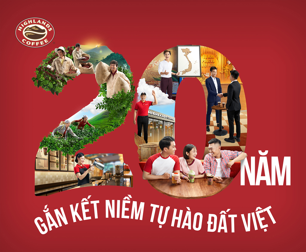 Highlands Coffee công bố chương trình mang tên 20 năm - Gắn kết niềm tự hào đất Việt