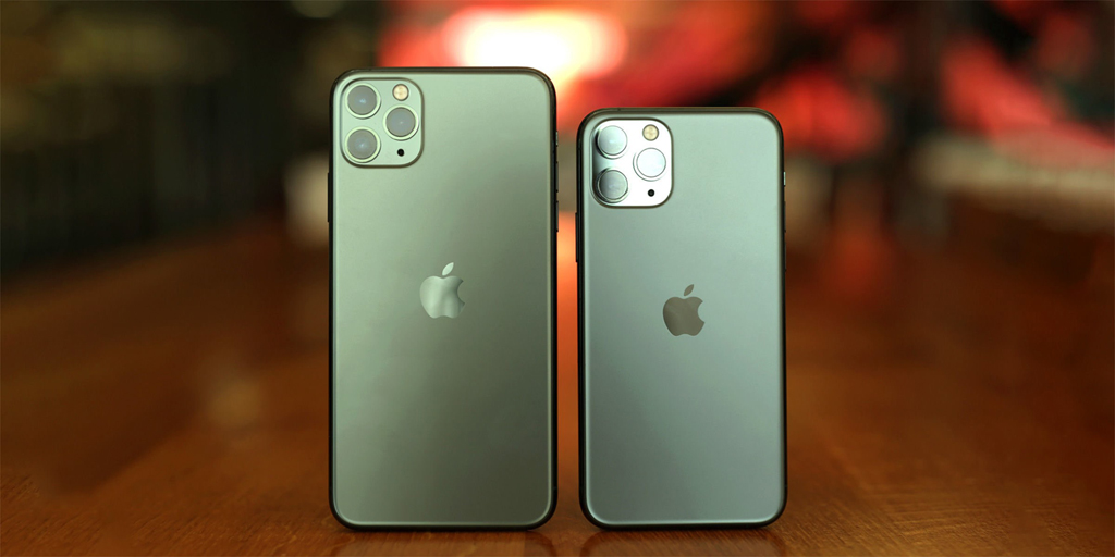 Từ trái sang: iPhone 11 Pro Max và iPhone 11 Pro