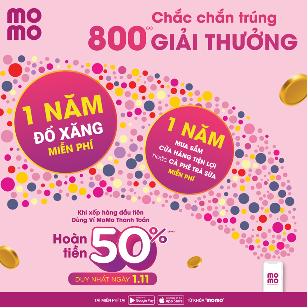 Ưu đãi hoàn tiền 50% của MoMo diễn ra duy nhất một ngày 1.11 là dịp hoàn hảo cho các quý cô thỏa đam mê mua sắm