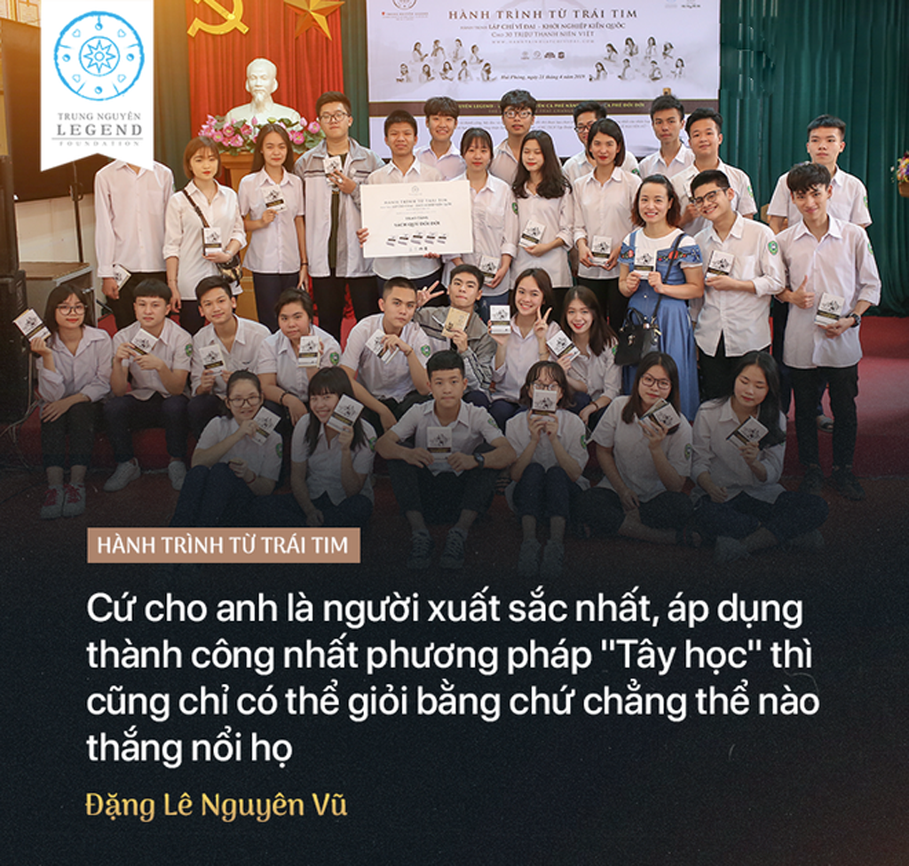 Câu nói mà Chủ tịch Trung Nguyên đã nói với PGS-TS Trần Hữu Đức khi cho rằng, là người Việt, sống và làm việc ở môi trường trong nước mà chỉ biết nhất nhất áp dụng kiến thức học được ở nước ngoài là không ổn!