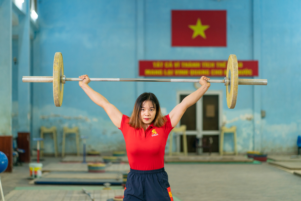 VĐV Phạm Thị Hồng Thanh thể hiện tinh thần sẵn sàng trước kỳ SEA Games