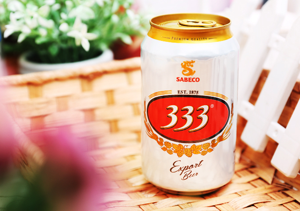 Bia 333 chính là nhãn hiệu bia lon đầu tiên tại Việt Nam 