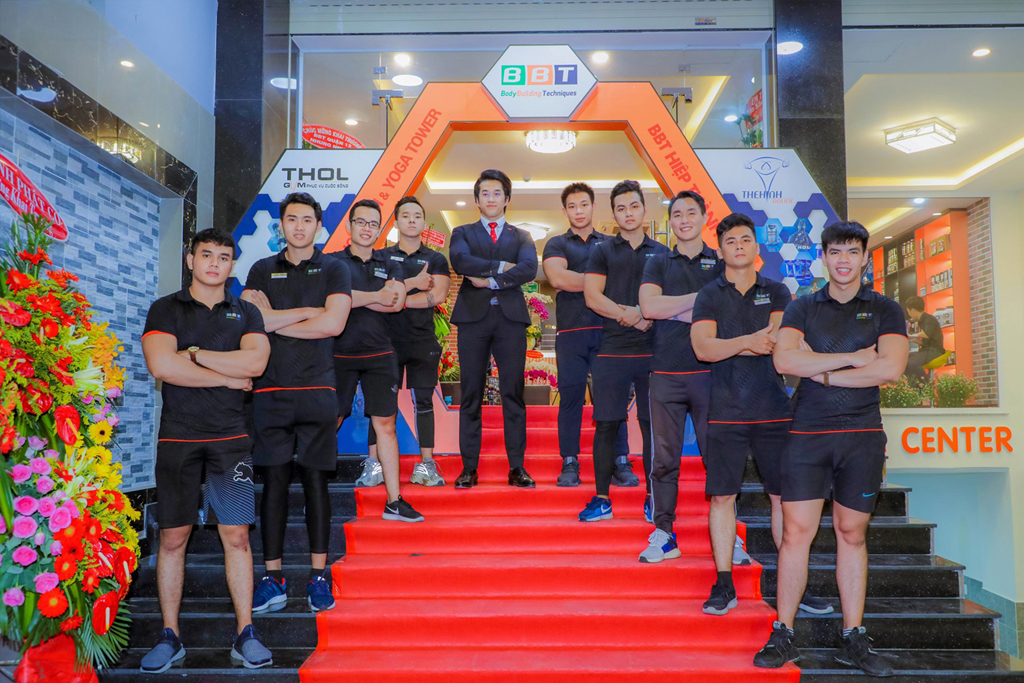 CEO Duy Nguyễn trong buổi lễ khai trương Thol Gym Center quận 12 Bắc Sài Gòn, một trong tứ trụ BBT