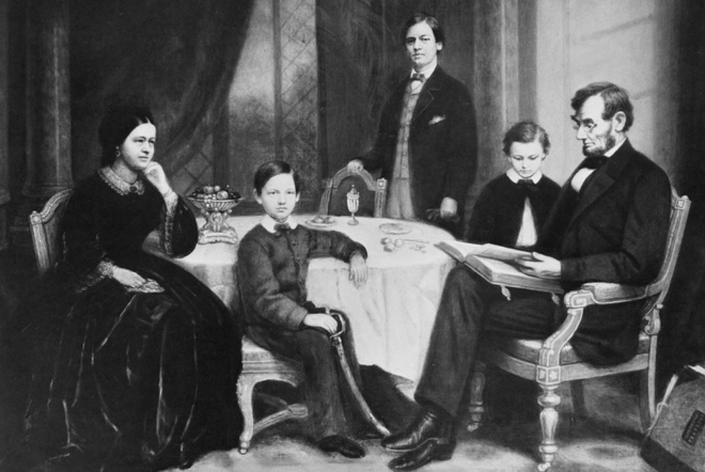 Abraham Lincoln cùng gia đình mình