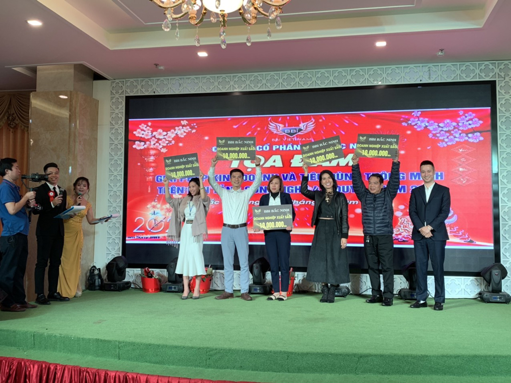 Những doanh nghiệp xuất sắc nhất của BBI Bắc Ninh được khen thưởng trong năm 2019 Ảnh: Thiên Vy
