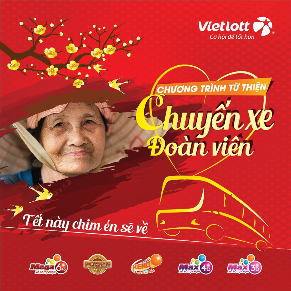 Chương trình thiện nguyện “Chuyến xe đoàn viên” được tổ chức nhằm đưa những người bán vé số dạo có hoàn cảnh khó khăn về quê ăn tết