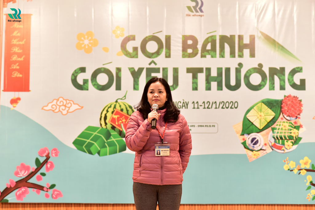 Bà Trịnh Thanh Huyền - Giám đốc Làng trẻ em Birla phát biểu tại chương trình