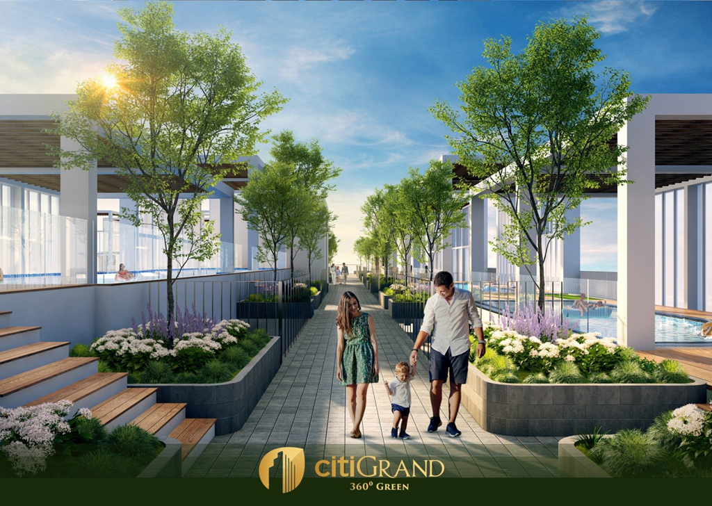 CITIGRAND sở hữu tiện ích ấn tượng nhất trong khu vực với vườn trên mái thời thượng