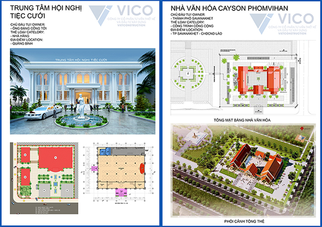 Các Kiến trúc sư của Công ty VietConstruction tham gia thiết kế nhiều dạng công trình như nhà ở, trung tâm hội nghị, nhà văn hóa...