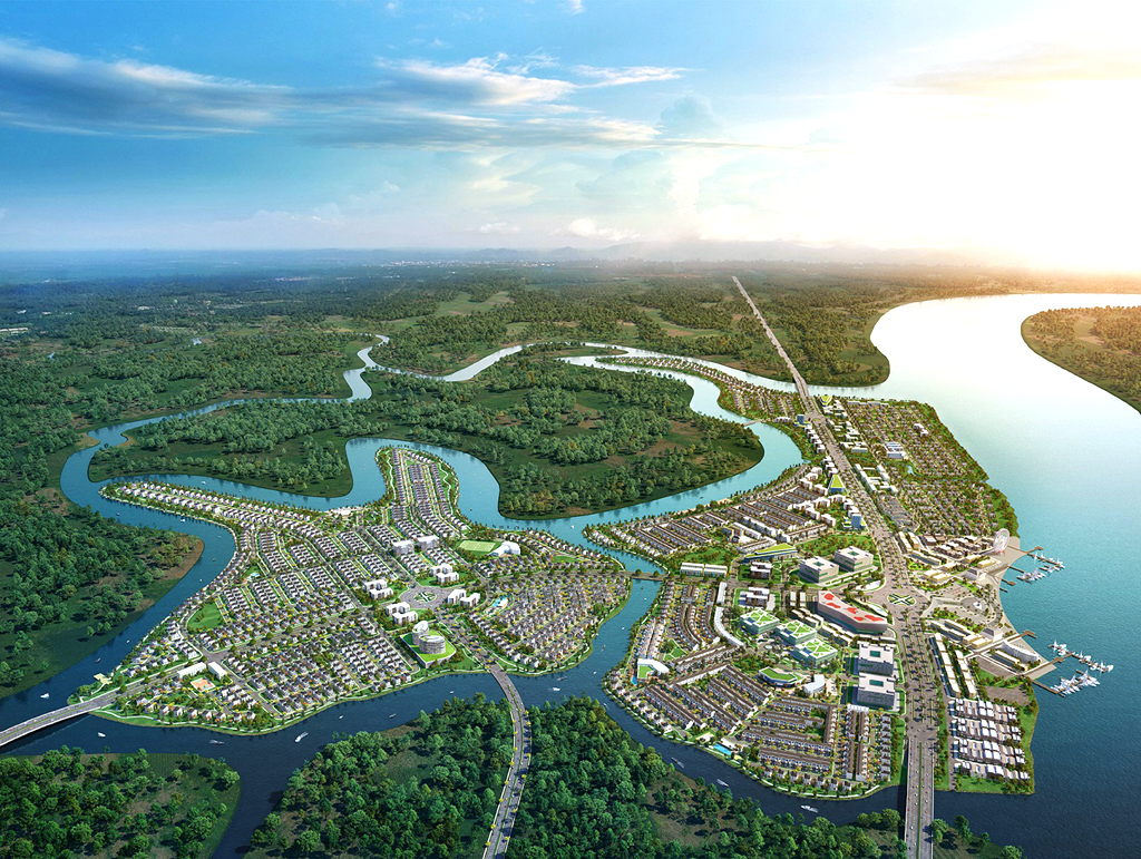 Aqua City với quy mô hơn 600ha được phát triển theo hướng đô thị sinh thái thông minh bền vững