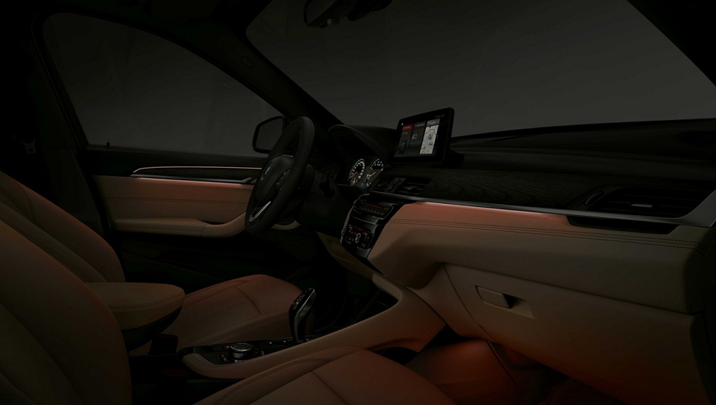 Nội thất BMW X1 2020 thiết kế lại sắc sảo hơn, nổi bật với màn hình cảm ứng lớn 8,8 inch tiêu chuẩn