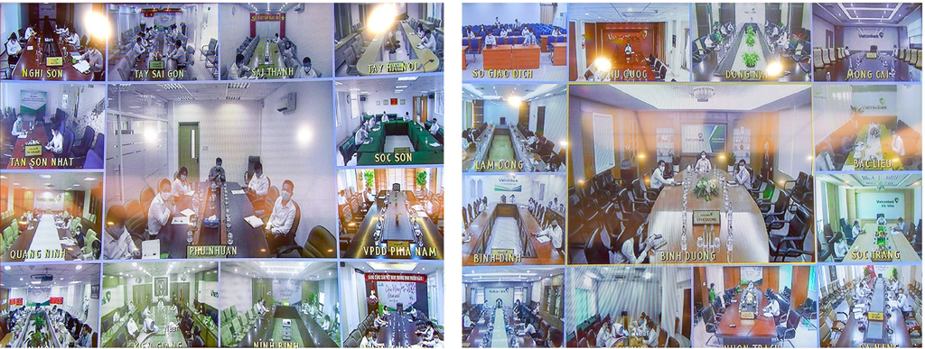 Các chi nhánh trên toàn hệ thống Vietcombank tham gia Hội nghị trực tuyến 