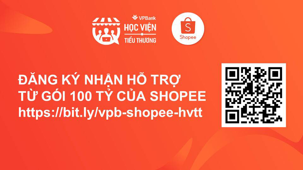 Đăng ký ngay để nhận gói hỗ trợ từ Shopee dành cho “Học viện Tiểu thương” VPBank