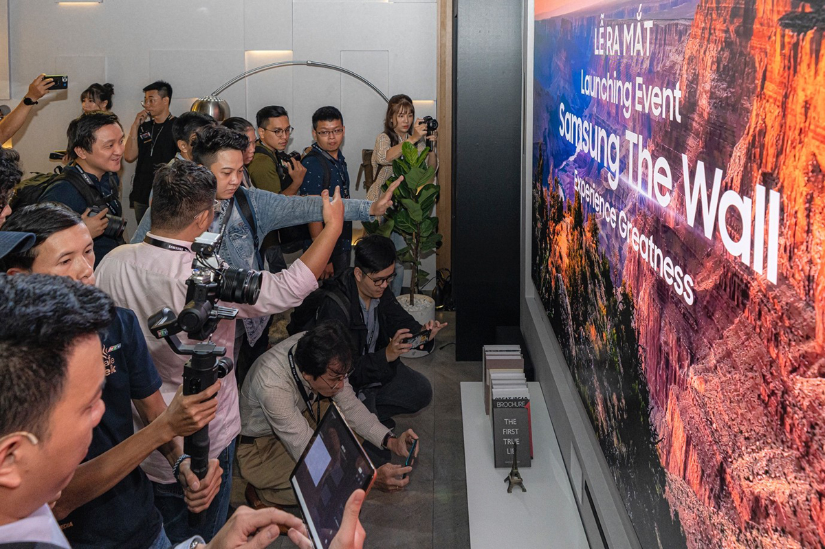 Công nghệ đỉnh cao của Samsung The Wall 2020 gây choáng ngợp cho tất cả khách mời tham dự sự kiện
