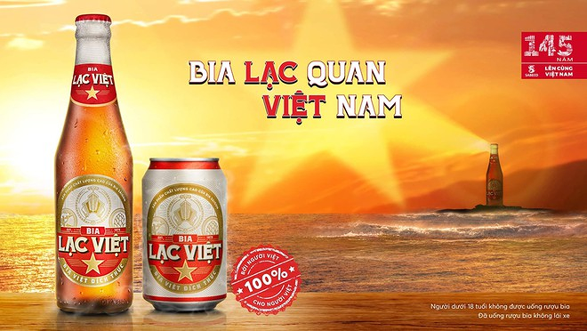 Bia Lạc Việt in đậm dấu ấn văn hóa của một sản phẩm bia của người Việt đích thực