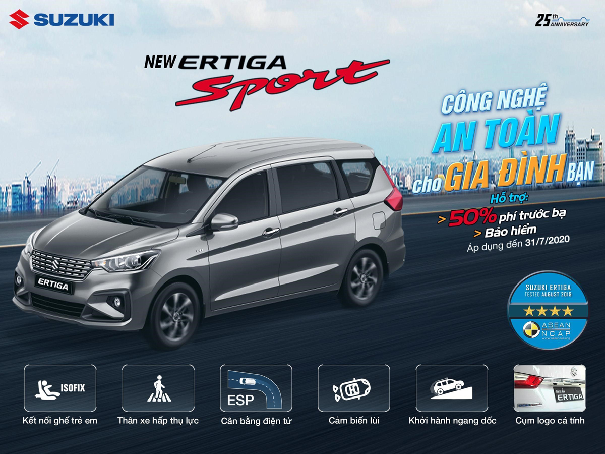 Suzuki ưu đãi 40 triệu đồng cho khách hàng mua xe Ertiga Sport với số lượng giới hạn