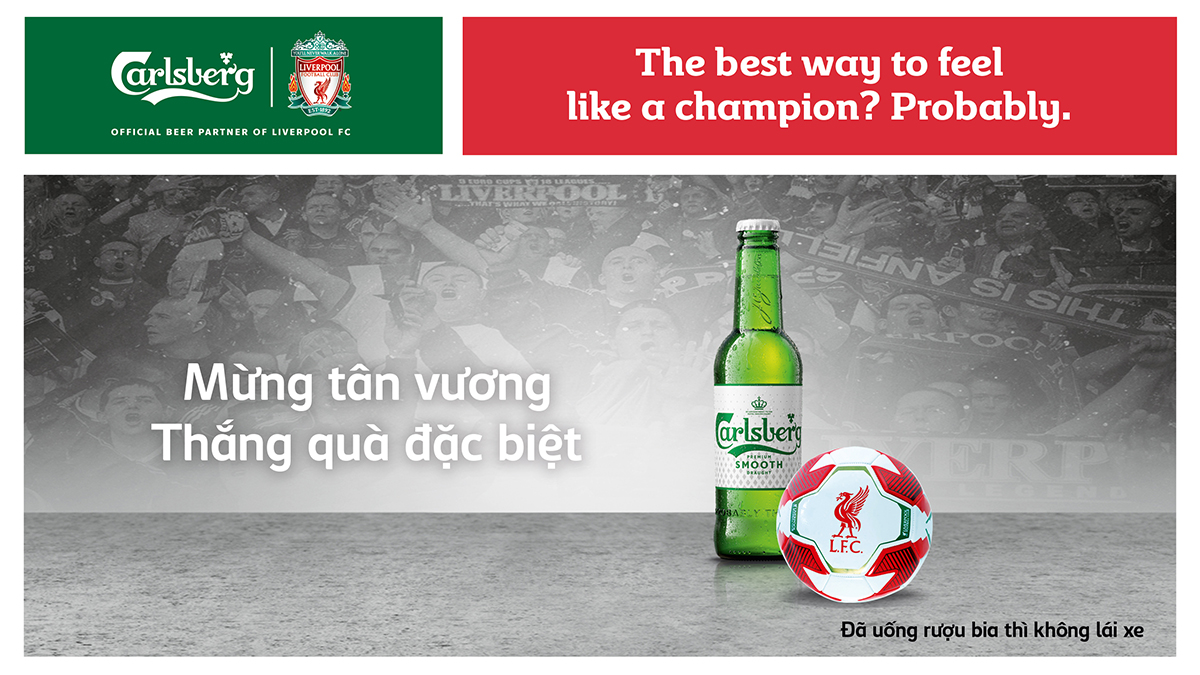 Với mong muốn đem đến những cảm xúc ăn mừng trọn vẹn nhất cho người hâm mộ Liverpool FC, Carlsberg đã tạo nên chiến dịch “Feel like a Champion”