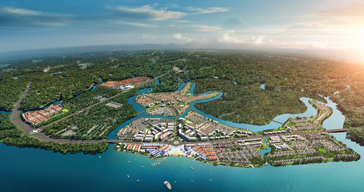 Khu đô thị sinh thái thông minh Aqua City quy mô gần 1.000ha với ba mặt giáp sông tại phía Đông TP.HCM