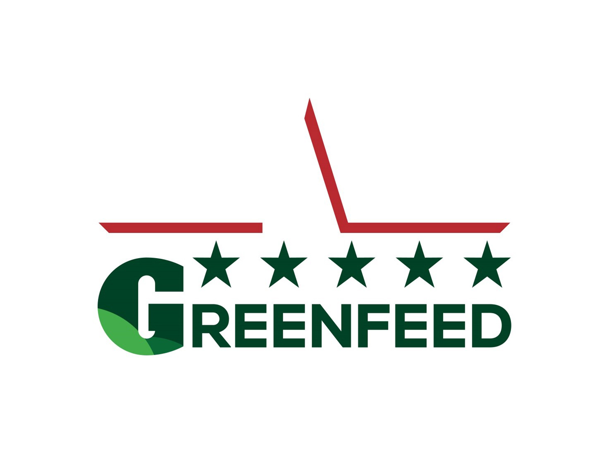 GREENFEED giới thiệu logo mới hiện đại, mạnh mẽ, với phông chữ và màu sắc được cách điệu, đơn giản hóa