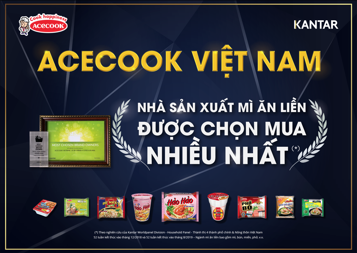 Hảo Hảo - Thương Hiệu Mì Ăn Liền được chọn mua nhiều nhất trong 8 năm liền