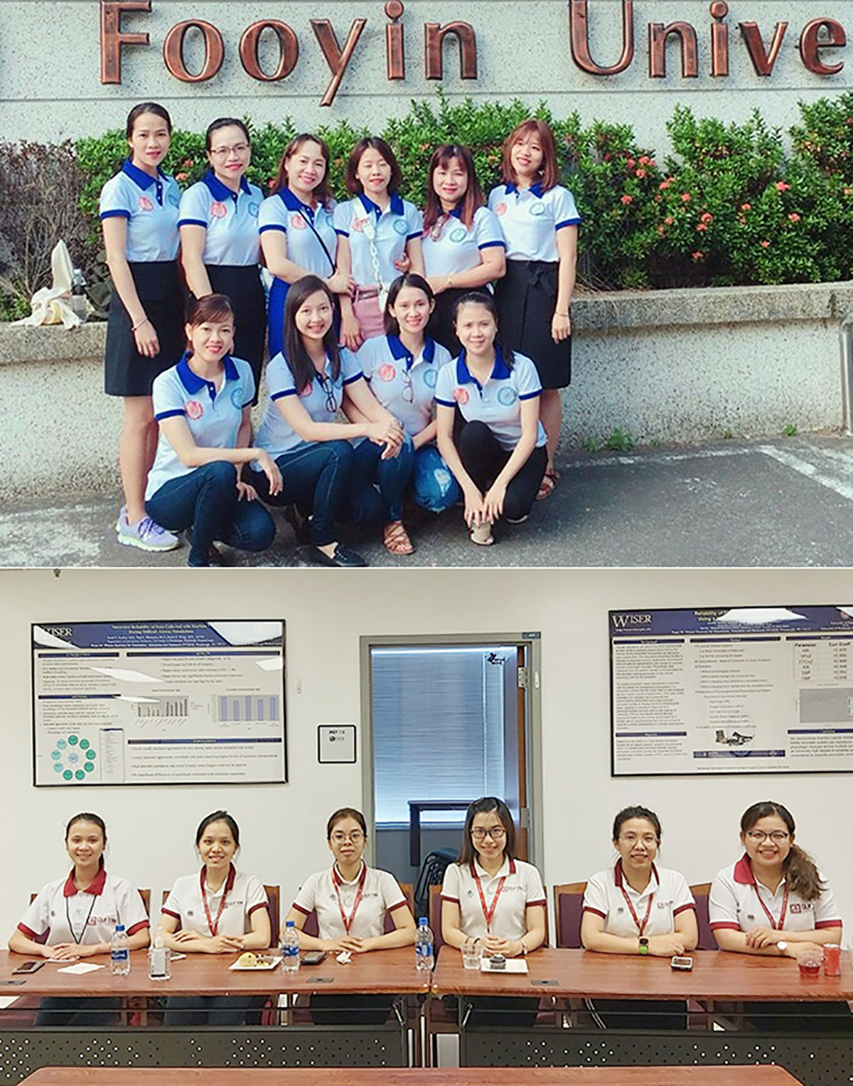 Các giảng viên khoa Điều dưỡng ĐH Duy Tân tu nghiệp tại Đài Loan (ảnh trên) và tham dự lớp đào tạo 2 tháng về Mô phỏng Y khoa tại ĐH Pittsburgh, Mỹ