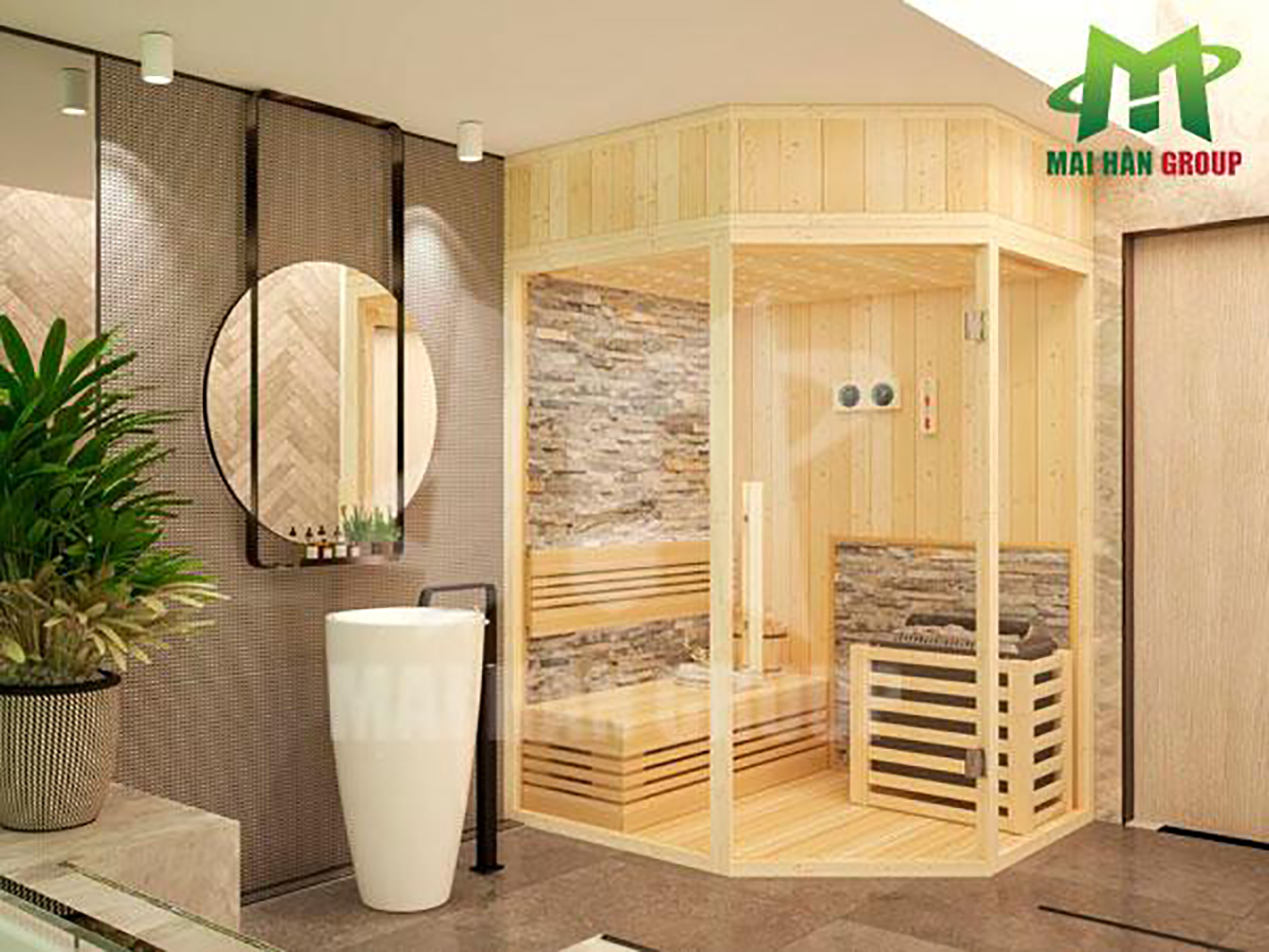 Phòng xông hơi khô sauna truyền thống