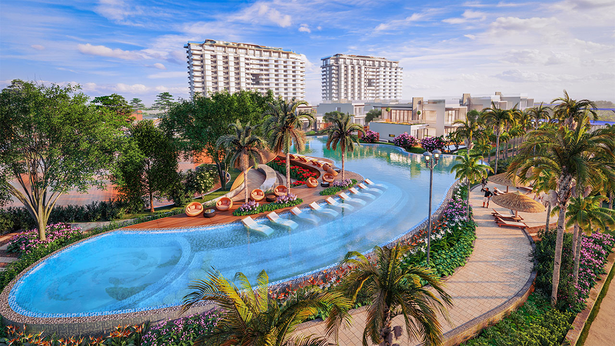Căn hộ “resort” Aquamarine thuộc khu phức hợp Aria Hotel & Resort được Tập đoàn Danh Khôi phát triển cho thấy tiềm năng BĐS Vũng Tàu chưa bao giờ ngừng hấp dẫn với các ông lớn