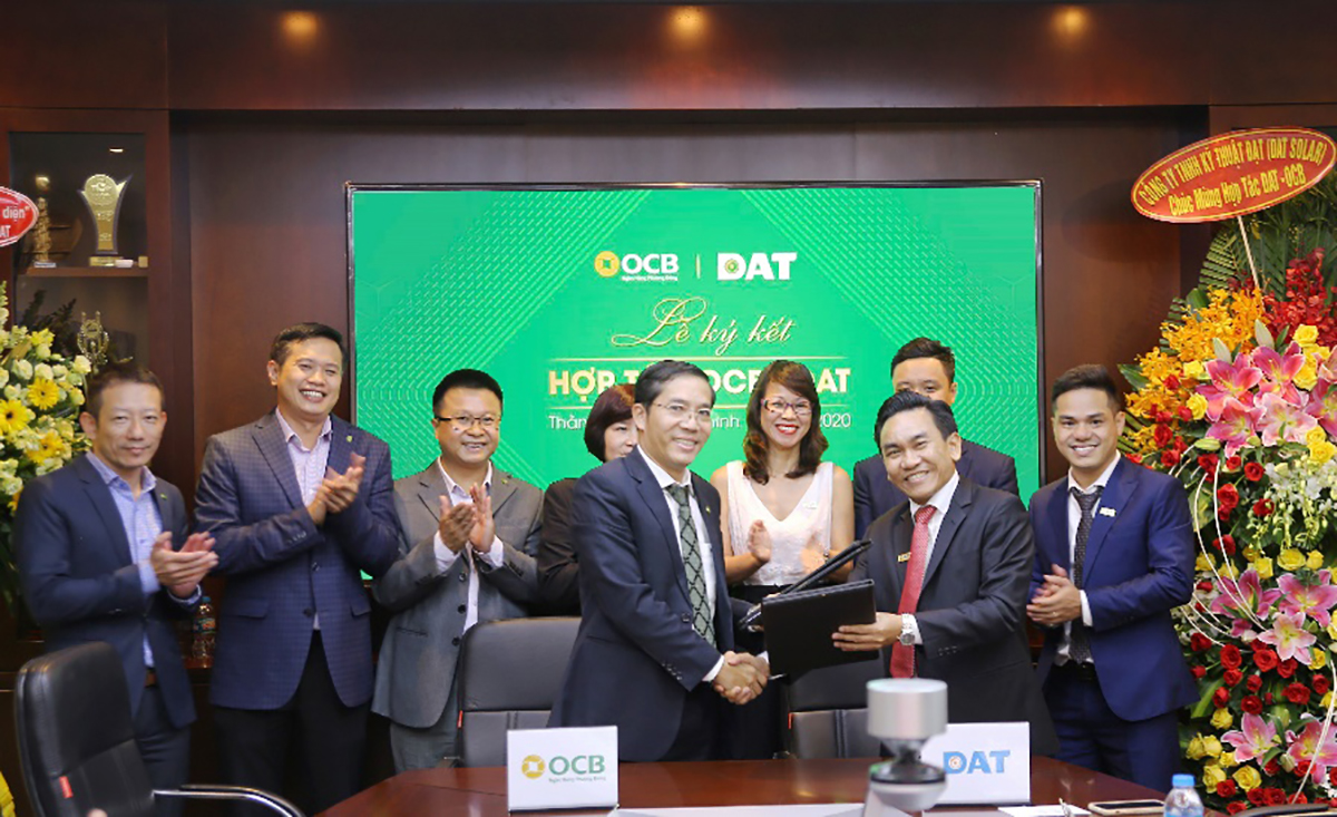 DAT Solar ký kết hợp tác cùng ngân hàng OCB phát triển điện mặt trời